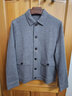 布先生翻盖口袋纯色羊毛开衫春秋牛角扣男士外套针织衫BT12353断码清仓 花灰 XL (180) 实拍图