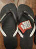 havaianas哈唯纳Top Mix人字拖时尚海边情侣沙滩拖外穿夏平底拖鞋 1069-黑色 43-44 实拍图
