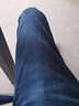 真维斯（Jeanswest）夏季薄款牛仔裤男冰丝修身直筒潮牌男裤新款弹力男士长裤子 深蓝色 28 码 实拍图