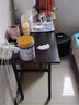 思家丽 折叠桌电脑桌子简易长方形培训摆摊桌子户外学习书桌长条桌IBM桌 黑胡桃单层 长120*宽50*高75cm 实拍图