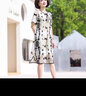 俞兆林母亲节妈妈装夏装短袖连衣裙中老年女装婆婆气质裙子女 Y242Q1001 实拍图