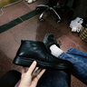 奥康男鞋 冬季保暖加绒棉鞋舒适真皮棉皮鞋男短靴绒毛商务休闲高帮鞋 黑色105011024LH 40 实拍图