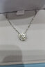 佐卡伊 钻石项链初雪白18K金女款送女友群镶奢华  D80174T 实拍图