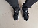 361°男鞋黑色运动鞋男跑步鞋网鞋秋冬季新款透气网面大码休闲旅游鞋子 曜石黑/白2261 39 实拍图