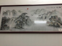 佳得雅新中式客厅装饰画沙发背景墙壁画国画山水画靠山图办公室字画挂画 锦绣山河 60*145cm宣纸+胡桃色实木框 实拍图