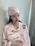 桑宋真丝睡帽100%桑蚕丝双层纯色护发月子居家帽子孕妇产妇空调睡眠帽 藕粉色 实拍图