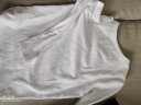 南极人（Nanjiren）儿童长袖t恤男童女童纯棉打底衫中大童圆领男女童t恤 白色 130  晒单实拍图