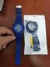 Mtin树脂表带表壳适配卡西欧G-SHOCK手表带GA110 140 GD120GLS GAX100 哑光深蓝黑字 16mm 实拍图