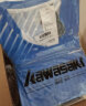 川崎羽毛球服套装男女夏运动速干短袖T恤训练队服K1801 男款蓝色 2XL 实拍图