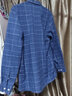 诺贝尔保罗保暖衬衫男士加绒加厚免烫刺绣马标时尚商务休闲中青年格子衬衣 BN8221 蓝紫格子 42 【建议160-170斤】 实拍图