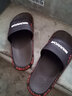 回力韩版凉拖鞋情侣款四季一字浴室居外穿防滑耐磨拖鞋HL1203棕色44码 实拍图