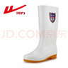 回力女士高筒雨鞋雨靴胶鞋防水鞋耐油食品靴厨房鞋HXL62-B 白色 40  实拍图
