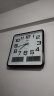 康巴丝（Compas）挂钟客厅 万年历温湿度时钟 简约石英钟表挂墙C2983 咖木 37cm 晒单实拍图
