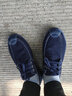 红青百年老北京布鞋男夏季帆布鞋男士休闲鞋韩版时尚百搭透气工作鞋开车鞋 系带款（蓝色） 43 实拍图