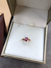 廷亮 0.7克拉鸽血红红宝石戒指18K金镶嵌钻石彩宝戒指 手寸留言(10至20号) 实拍图