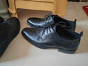 金利来（Goldlion）男鞋男士正装鞋时尚个性皮鞋轻质耐磨德比鞋G515410298AAA黑色40 实拍图