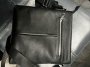 MOEPEQDAISHU真皮男士斜挎包单肩背包头层牛皮外贸商务休闲ipad皮包小肩包男包 黑色大号A01 实拍图