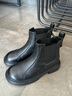 他她Tata显瘦切尔西靴女靴子加绒羊皮短靴秋冬 黑色 37 实拍图