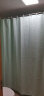 蓓柅酒店卫生间浴帘布纯色提花浴室帘套装洗澡隔断防水帘加厚淋浴挂帘 青绿色 宽180*高200cm 实拍图