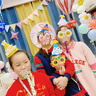 倍欢喜 生日帽子儿童装饰ins可爱笑脸蝴蝶结儿童男女孩宝宝周岁百日派对 小翅膀生日帽子3个装 实拍图