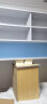 海瑞森【免费定制】海瑞森 双人书桌书架书柜一体电脑桌卧室书桌学习桌 A10浅灰色+雾蓝色 长2400*深600 晒单实拍图