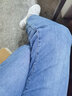 雷公馆 牛仔裤女新款宽松阔腿裤直筒高腰显瘦休闲百搭拖地长裤双腰裤 蓝色 28 实拍图