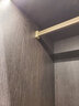 顶固衣柜挂衣杆衣橱横杆橱柜防滑挂杆柜子衣杆托法兰座衣架杆配件 【珍珠黑】91-100cm-不含法兰 实拍图