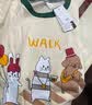 猫人睡衣女棉质长袖女士睡衣可外穿韩版圆领套头宽松简约风舒适家居服女两件套 米白 L 实拍图