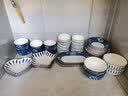 惠丽源日式釉下彩陶瓷器餐具家用套装碗碟筷盘子微波炉吃饭乔迁礼物 兰草五角盘4件 实拍图