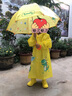 smally儿童雨衣雨鞋套装幼儿园宝宝男童女童小学生全身防水卡通恐龙雨披 立体款恐龙三件套(鞋码备注) L码【建议身高105-115cm】 实拍图