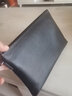 澳懿男士手包羊皮手抓包商务真皮手拿包信封包休闲大容量软包钱包 黑色款 小号【长27宽18厚3公分】 实拍图