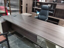 赛弈老板办公桌简约现代总裁领导经理桌椅组合董事长办公室烤漆大班台 总长2.4米老板桌+可躺老板椅 实拍图