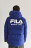 斐乐（FILA） 羽绒服男装冬季保暖连帽运动休闲长袖加厚外套开衫男装上衣 深钴蓝-BU L 175/96A 实拍图