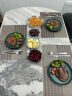 yomerto悠米兔 2个装8英寸绿色牛排盘北欧风西餐盘 家用创意陶瓷碟子餐具 实拍图