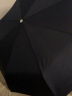 天堂伞雨伞男士全自动加大三折晴雨伞折叠太阳伞防晒遮阳伞广告定制logo 藏青色 实拍图