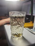 豪斯凡 日式高颜值玻璃杯冰川杯树纹杯ins风家用洋酒杯子水杯威士忌酒杯 琥珀色高款2只380ml 实拍图