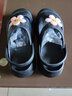 速狐（SUHU）夏季洞洞鞋女软底玛丽珍防滑护士鞋上班韩版学生外穿凉拖鞋凉鞋女 黑色 35-36 适用于35-36的脚 实拍图