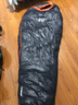 黑冰羽绒睡袋B400\B700\B1000\B1500户外露营超轻野营鸭绒可拼接情侣 新标准-B1000灰色 M-身高174以下 实拍图