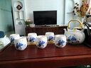 古笙记 温润如玉 景德镇陶瓷茶具套装家用茶壶茶杯子6只装带茶盘中式 【品悦荷香】1壶6杯(不含茶盘) 7件 实拍图