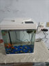 博宇（BOYU）生态金鱼缸变色灯光水族箱 客厅桌面超白玻璃鱼缸办公室懒人鱼缸 白38长28宽44高变色液显 标配（变色灯光系统+过滤系统） 实拍图