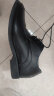 宜驰（EGCHI）商务休闲皮鞋子男士隐形内增高正装鞋 37929-G 黑色 42 实拍图