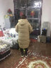 雅鹿品牌长款羽绒服女长过膝新款冬季加厚保暖时尚宽松鸭绒连帽外套 卡其色 XL （推荐175-200斤） 实拍图