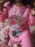 迪士尼女童睡衣套装儿童棉春装2024新款冰雪爱莎宝宝家居服童装 粉色大图案A款1075D 120cm（适合身高115-125） 实拍图
