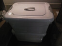 雏田 塑料储物箱整理箱子家用衣服玩具收纳盒宿舍化妆品收纳盒收纳箱 灰色大号【39*27*21】 实拍图