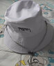 目丸男士透气大头围渔夫帽子男士夏季遮阳防晒帽显脸小网红潮盆帽子女 KM满印/白色 均码(56-58cm) 实拍图