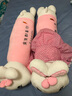 红运来小兔子毛绒玩具公仔玩偶布娃娃睡觉抱枕七夕情人节送女友老婆礼物 粉色余生都是你 90厘米（+小挂件） 实拍图