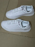 安踏板鞋男鞋2025冬季学生白色小白鞋休闲透气运动鞋旗舰男士滑板鞋子 白/浅灰 39 实拍图