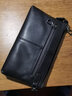 TLAND 男士手包 男真皮大容量夹包 男式款手抓包多功能钱包 休闲商务男包软头层牛皮手拿包男 经典黑-小号 实拍图