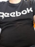 Reebok锐步官方男子TEE黑色室内健身印花运动训练圆领短袖T恤 GN5378_藏青色 A/L 实拍图