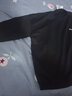 蒂卡登（DIKADENG） 卫衣男春秋季潮牌宽松套头衣服秋装ins潮流港风圆领加绒无帽外套 黑色 3XL（建议165斤-180斤） 实拍图